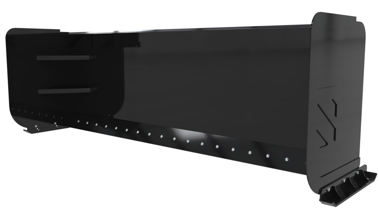 Skid Steer Snow Pusher with PullBack Bar