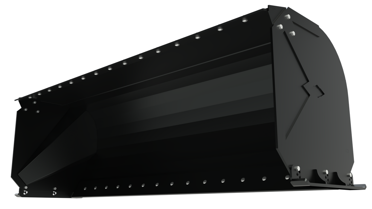 Skid Steer Snow Pusher with PullBack Bar