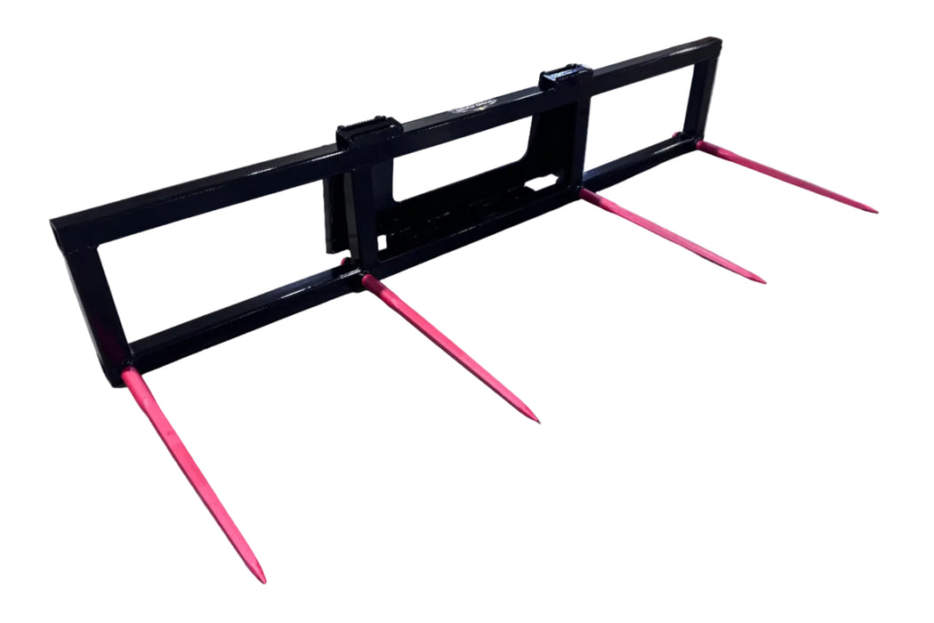 Double Round Bale Spear for Skid Steer & Tractor | Top Dog Attachments