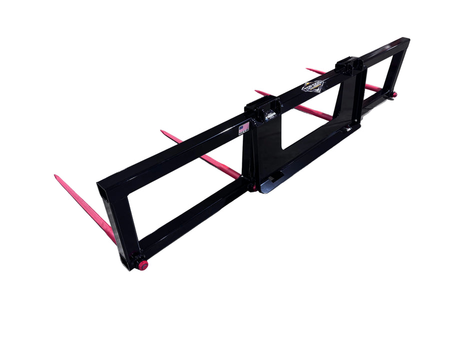 Double Round Bale Spear for Skid Steer & Tractor | Top Dog Attachments