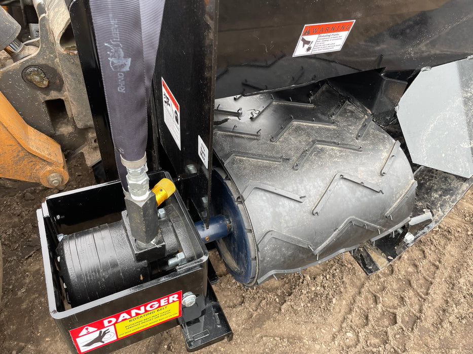 Flow Bucket Heavy Duty Side Flow Bucket Skid Steer Attachment — Top Dog Attachments