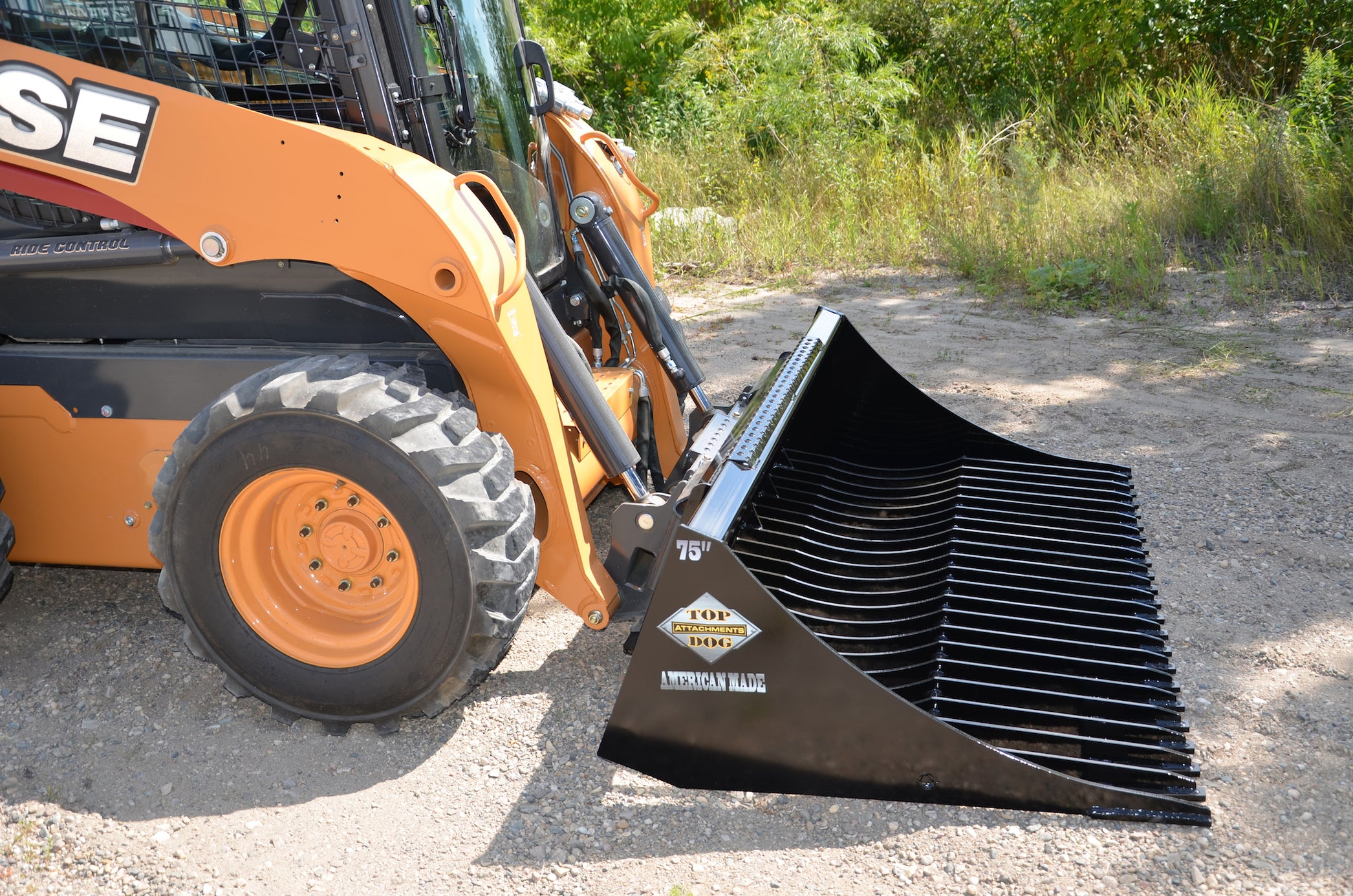 Skid Steer Rock Bucket — Top Dog Attachments