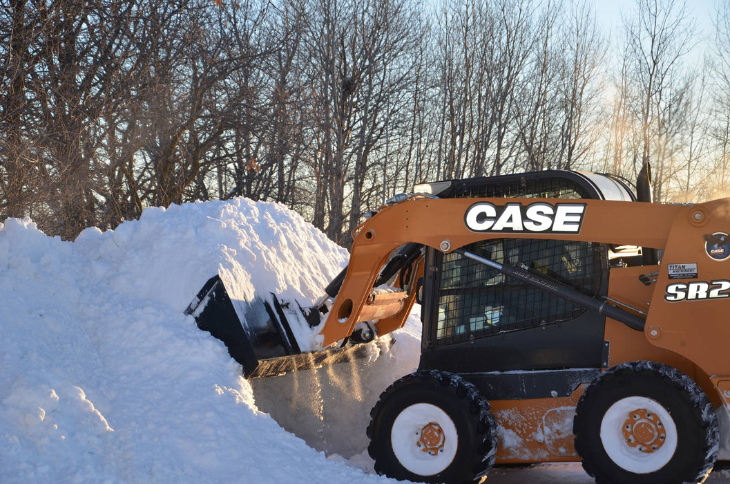 Top Dog Attachments Skid Steer Snow Bucket